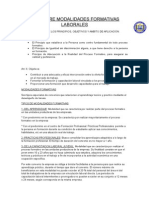 Modalidades Formativas Laborales