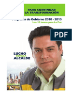 Luis Revilla - Programa de Gobierno 2010-2015