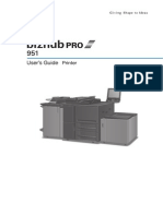 Bizhub Pro 951 Printer User Guide