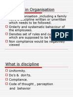 Discipline in Organisation