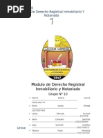 Derecho Registral....... Informe