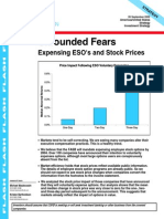 Unfounded Fears: Expensing ESO's and Stock Prices