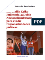 Keiko Fujimori y Su Nacionalidad Japonesa