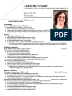 Colleen Begley Resume 2015