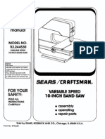 Bandsaw Manual