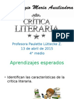 Crítica Literaria