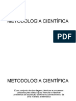 Aula 1 - Metodologia Científica - Introdução