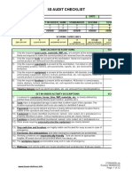 5S Audit Checklist