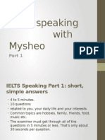 IELTS Speaking With Mysheo