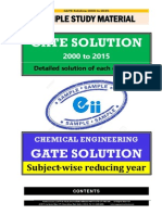 GATE Chemical Engineering Solution 2000-2015