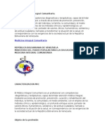 Perfil de Medico Integral Comunitario