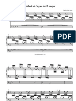 Saint-Saens Prelude and Fugue in Eb For Organ Sheet Music in PDF