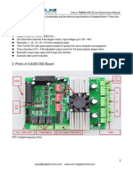 3 Axis TB6600 CNC Driver Board Users Manual