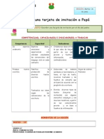 Escribimos Una Tarjeta de Invitacion