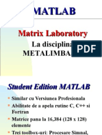 Curs 0 Introducere in Matlab