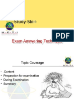 Week 4 Exam Answering Techiques