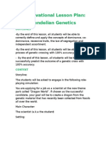 A Motivation Lesson Plan Mendelian Genetics v1