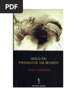 Helio Gallardo. Introducción A La Democracia, de Producir Un Mundo PDF