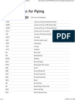 Abbreviations For Piping