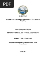 Dasu Hydropower Project - Executive Summary ESA