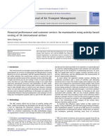 Financial Performance and Customer Service An Examination Using Activity Based Costing of 38 International Airlines 2012 Journal of Air Transport Mana