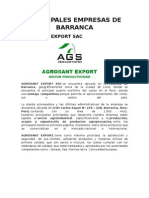 Principales Empresas de Barranca