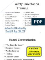 Basic Safety Orientation Training