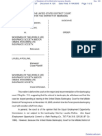 Equal Employment Opportunity Commission v. Woodmen of The World Life Insurance Society - Document No. 120