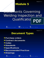 Documents Governing Welding Inspection and Qualification