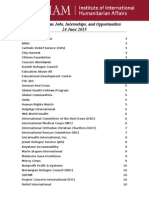 Humanitarian Jobs and Opportunities - 6.24.2015