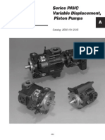 Series PAVC Variable Displacement, Piston Pumps: Catalog 2600-101-2/US