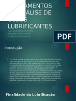 Fundamentos Da Análise de Lumbrificantes