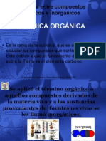 Diferencias Compuestos Organicos e Inorganicos