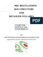 Academic Regulations Course Structure AND Detailed Syllabus: Computer Science and Engineering