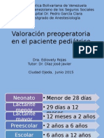 Valoración Preoperatoria en El Paciente Pediátrico