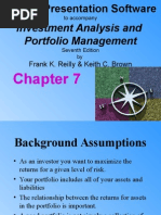 Investment Analysis and Portfolio Management