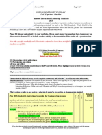 Tennessee Instructional Leadership Standards 2013: School Leadership Program Field Experience Checklist