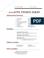 CV Alberto Carpio