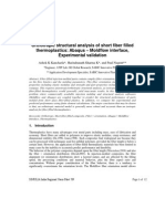 Orthotropic Structural Analysis of Short Fiber Filled