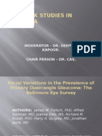 Landmark Studies in Glaucoma