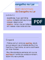 O Evangelho No Lar Palestra e Orientação