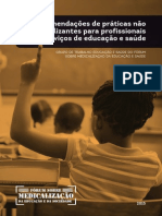 Recomendações de Práticas Não Medicalizantes para Profissionais e Serviços de Educação e Saúde