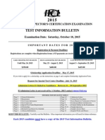 2015 Container Exam Bulletin