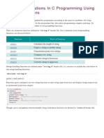 String Manipulations in C Programming Using Library Functions