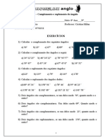 Lista1complemento e Suplemento (Ângulos)