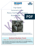 Automatic High Speed Rotary Vial Washing Machine