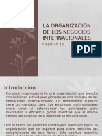 La Organizacion de Los Negocios Internacionales