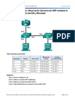 5.2.1.8 Lab - Observing ARP With The Windows CLI, IOS CLI, and Wireshark