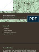 Transformer: Presented by Wasif Jabbar, Faisal Hayat, Irfan Khan, M.Iqbal