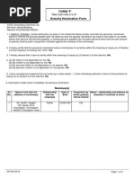 See Sub-Rule (1) Of: Form 'F' Gratuity Nomination Form